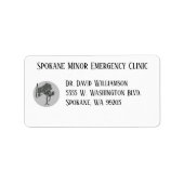 Zakelijk verzendlabel logo toevoegen etiket (Voorkant)