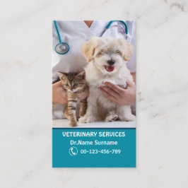 Zakelijk voor dierenarts of kliniek visitekaartje
