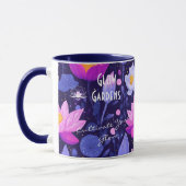 Zakelijk voor Glow Gardens - Paarse Lotus & Floral Mok (Links)