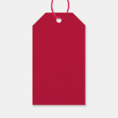 Zakelijk Vrolijk Kerstfeest Waterverf Vakantie Cadeaulabel (Achterkant)