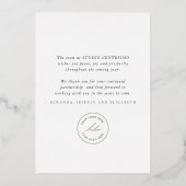 Zakelijk vrolijke feestdagen Kerstkrans Goud  (Achterkant)