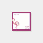 Zakelijk | Waterverf Flamingo Post-it® Notes (Voorkant)