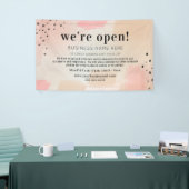 Zakelijk We Zijn Open Abstracte Blos Spandoek (Beurs)