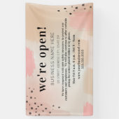 Zakelijk We Zijn Open Abstracte Blos Spandoek (Verticaal)