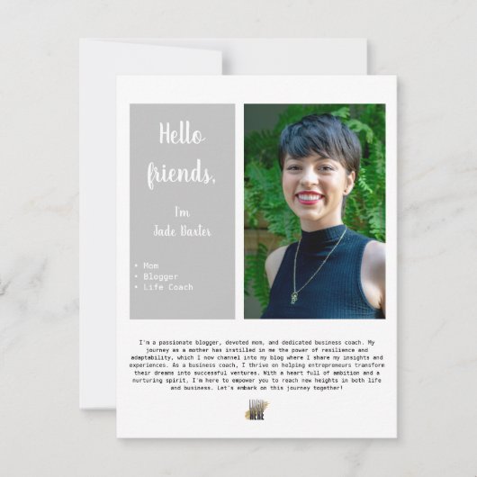 Zakelijk Welkom E-maillijst Promotioneel Aankondiging (Voorkant)