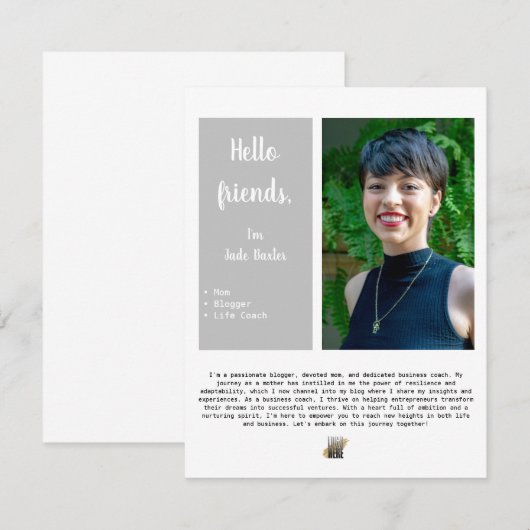 Zakelijk Welkom E-maillijst Promotioneel Aankondiging (Voorkant / Achterkant)