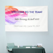 Zakelijk Welkomstbanner | Team Kickoff-evenement Spandoek (Beurs)