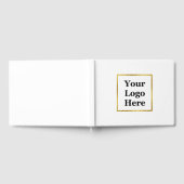 Zakelijk Wit en Goud Elegant Uw Logo Hier Gastenboek (Volledig)