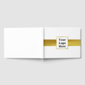 Zakelijk Wit en Goud Uw Logo Corporate Event Gastenboek (Volledig)