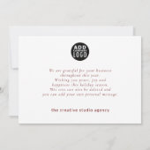 Zakelijk Zakelijk Kerst Cheer Vakantie Kaart (Achterkant)