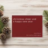 Zakelijk Zakelijk Kerst Cheer Vakantie Kaart