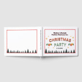 Zakelijk Zakelijk Leuk Kerstfeest Custom Gastenboek (Volledig)