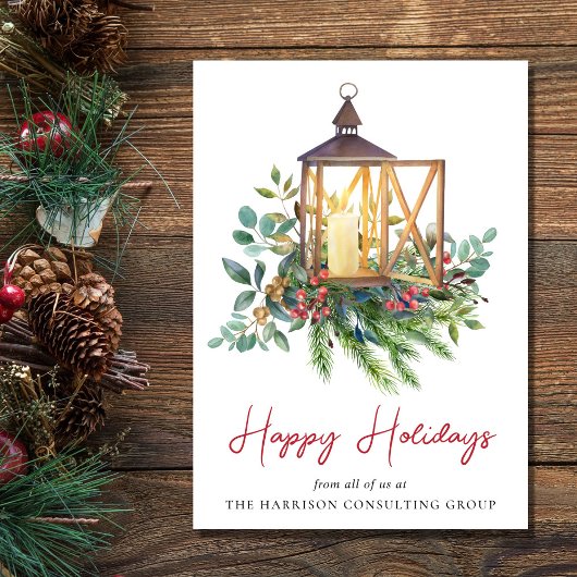 Zakelijk Zakelijk Logo QR Code Kerst Feestdagen Kaart