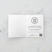 Zakelijk Zakelijk Logo QR Code Kerst Feestdagen Kaart (Binnen)