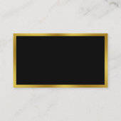 Zakelijk zwart en goud onroerend goed belegger visitekaartje (Achterkant)