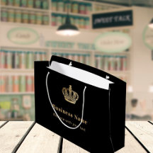 Zakelijk zwart goud royal kroon