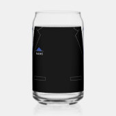 Zakelijk Zwart Kostuum en Stropdas Aangepaste Naam Blikvorm Glas (Rechts)