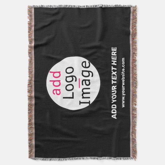 Zakelijk  zwart, minimaal deken (Voorkant Verticaal)