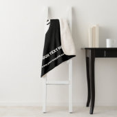 Zakelijk  zwart, minimaal sherpa deken (In situ)