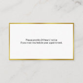 Zakelijk Zwart Wit Goud Doctor Kantoor Uw volgende Afsprakenkaartje (Achterkant)