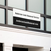 Zakelijk Zwart-wit Promotionele Junk Verwijdering Spandoek (Buitenkant Gebouw)