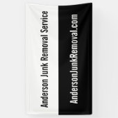 Zakelijk Zwart-wit Promotionele Junk Verwijdering Spandoek (Verticaal)