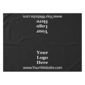 Zakelijk Zwart-wit Website Tekst Bedrijf Logo Tafelkleed (Voorkant (Horizontaal))