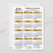 Zakelijke 2025 Agenda Modern Zwarte Script Eenvoud Feestdagenkaart (Voorkant)