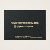 Zakelijke aangepaste cadeau-Kaart Visitekaartje (Achterkant)