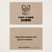 Zakelijke aangepaste cadeau-Kaart Visitekaartje (Voorkant /achterkant)