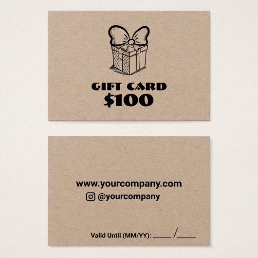 Zakelijke aangepaste cadeau-Kaart Visitekaartje (Voorkant /achterkant)