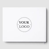 Zakelijke aangepaste Logo Gastenboek (Achterkant)