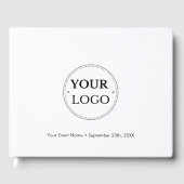 Zakelijke aangepaste Logo Gastenboek (Voorkant)