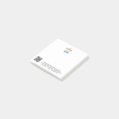 Zakelijke aangepaste Logo QR-code Website telefoon Post-it® Notes (Schuin)