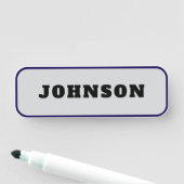 Zakelijke aangepaste naampatch naamplaatje (In situ)