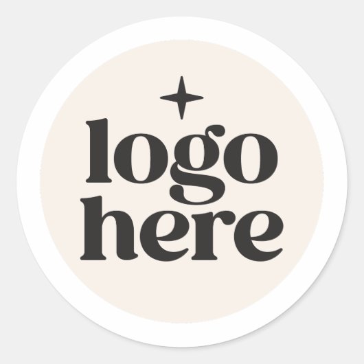 Zakelijke aangepaste ronde Logo Sticker (Voorkant)