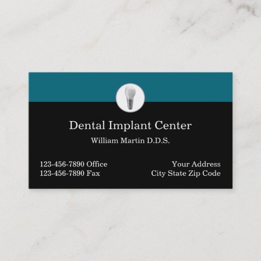 Zakelijke aanstellingskaarten voor tandheelkundige visitekaartje (Voorkant)