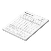 Zakelijke aanwezigheid Professionele Logo scheuren Notitieblok (Linkerzijde)