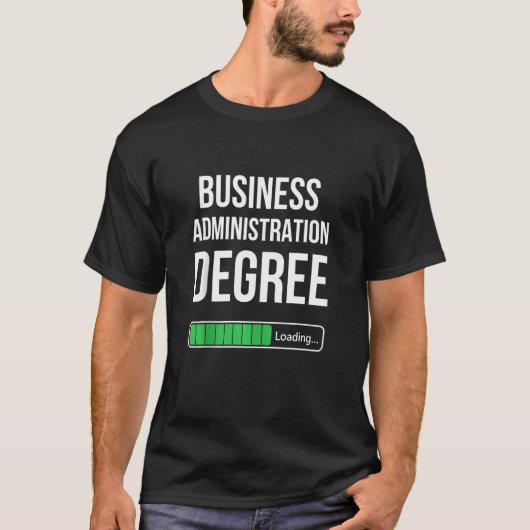 Zakelijke administratie Degree Loading Funny Colle T-shirt (Voorkant)