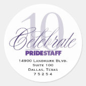 Zakelijke Adresetiketten Ronde Sticker (Voorkant)