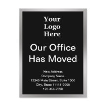 Zakelijke adreswijziging Zwart & Zilver 2-zijdig