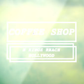 Zakelijke advertentie promotioneel gepersonaliseer raamsticker (Vel 3)