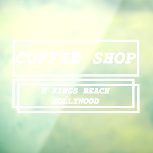 Zakelijke advertentie promotioneel gepersonaliseer raamsticker (Vel 3)