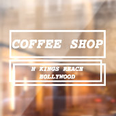 Zakelijke advertentie promotioneel gepersonaliseer raamsticker (Vel 2)