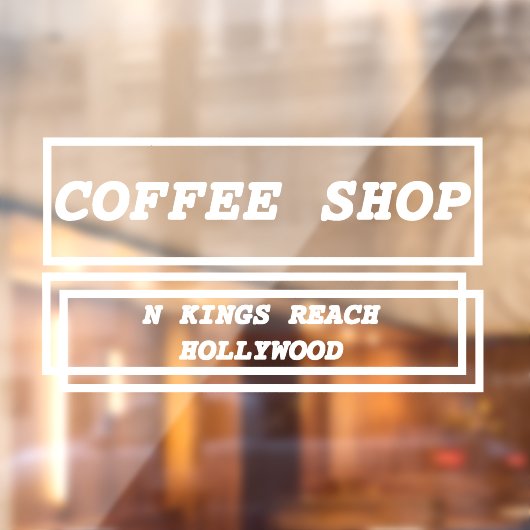 Zakelijke advertentie promotioneel gepersonaliseer raamsticker (Vel 2)