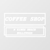 Zakelijke advertentie promotioneel gepersonaliseer raamsticker (Vel)