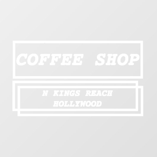 Zakelijke advertentie promotioneel gepersonaliseer raamsticker (Vel)