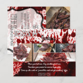 Zakelijke Adverteren Kaart Bloedspetter Vampier (Voorkant / Achterkant)