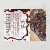 Zakelijke Adverteren Kaart Bloedspetter Vampier (Achterkant)