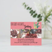 Zakelijke Adverteren Kaart Bohemian Cactus Succule (Staand voorkant)